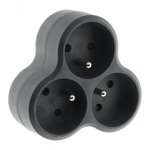 ZENITECH Triplite filaire, 3 prises gris ZENITECH