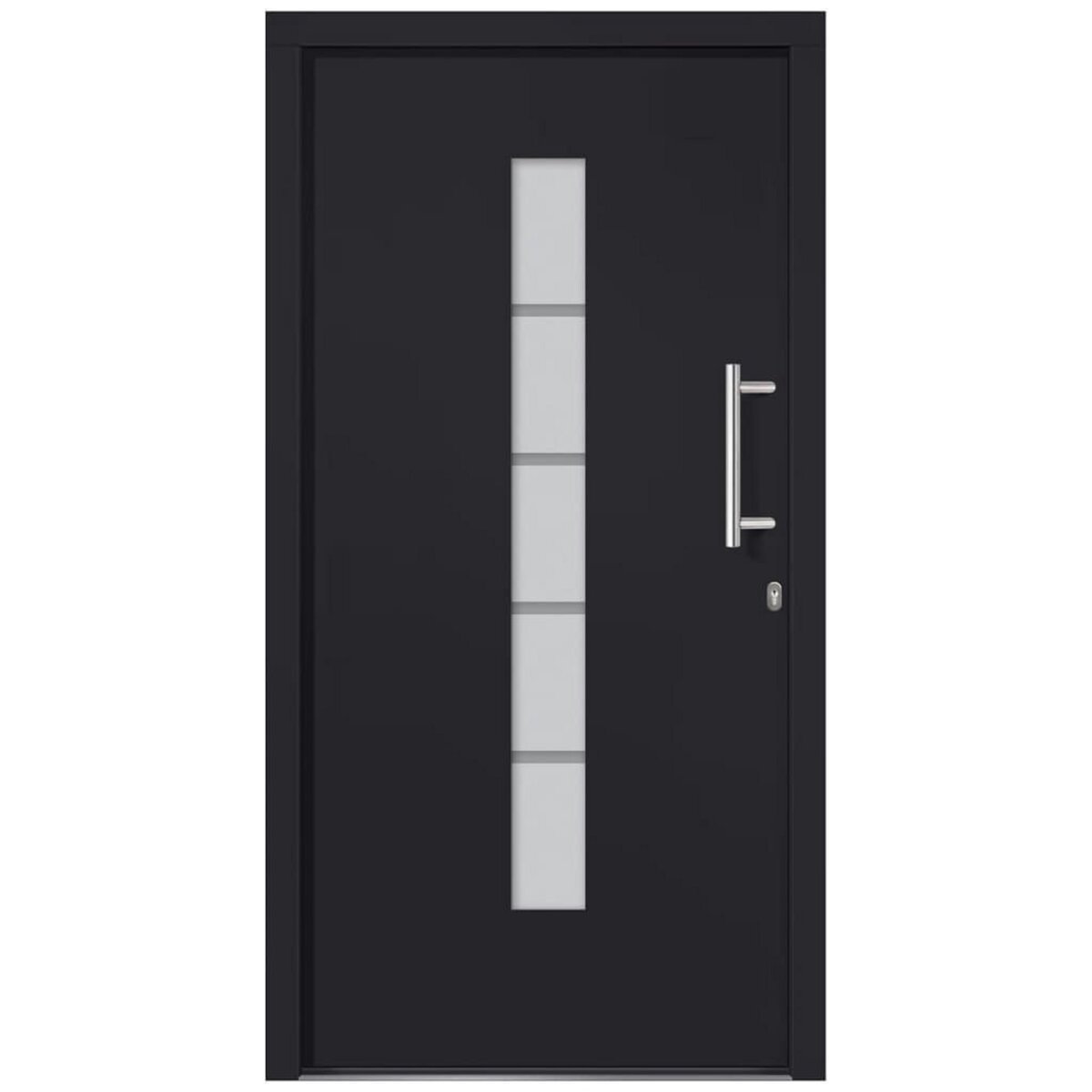 VIDAXL Porte d'entree Aluminium et PVC Anthracite 100x200 cm