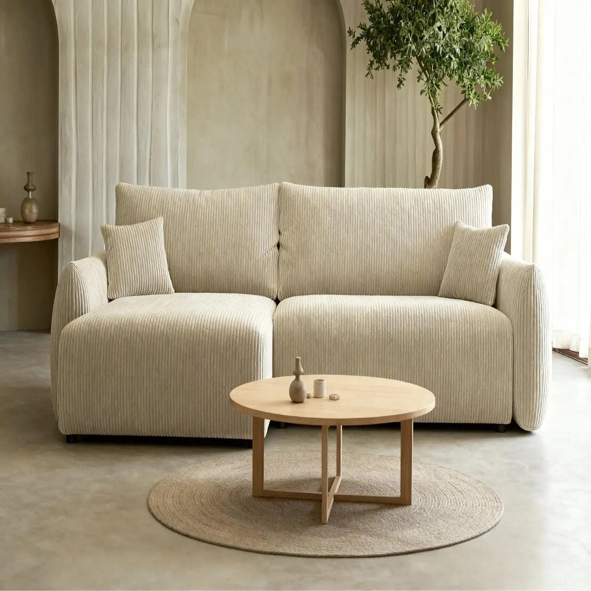 Voir la diapositive 3 : CASANOVA PARIS Elio - canapé d'angle convertible petit velours côtelé