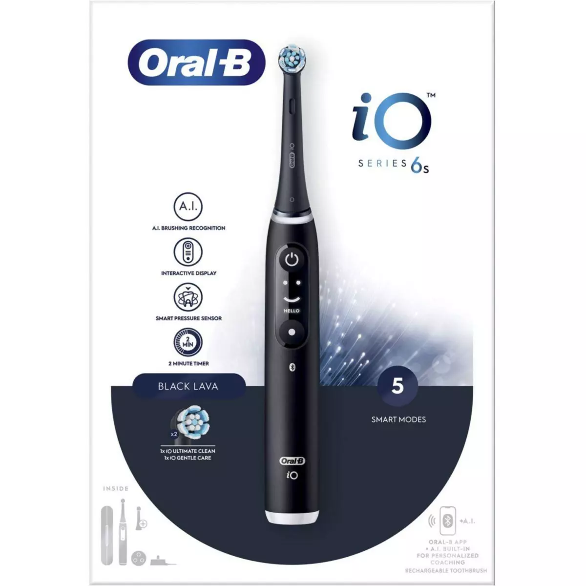 ORAL B Brosse à dents électrique IO6s Black Lava