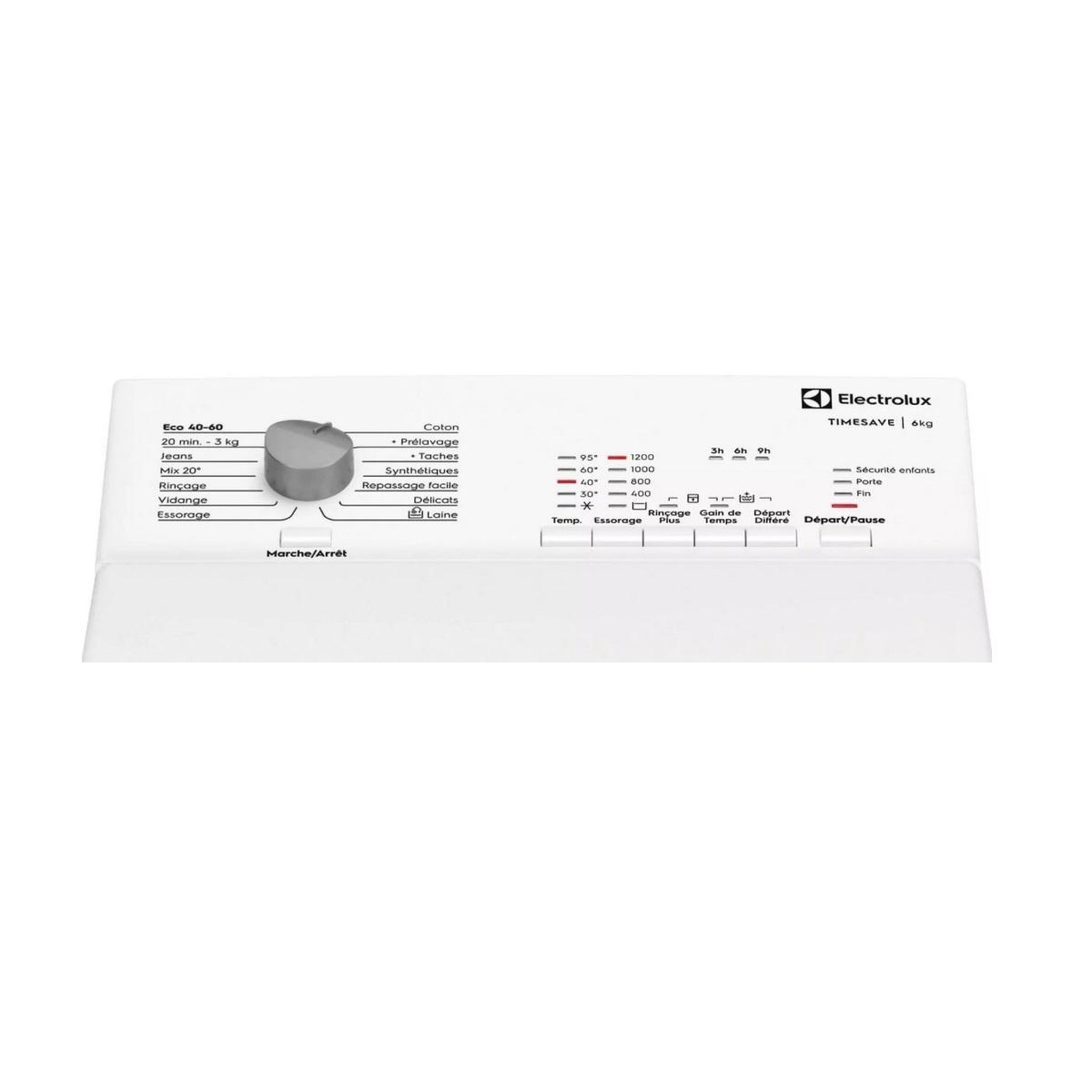 Voir la diapositive 5 : ELECTROLUX Lave-linge top 6kg 1200trs/min - ewq6412b