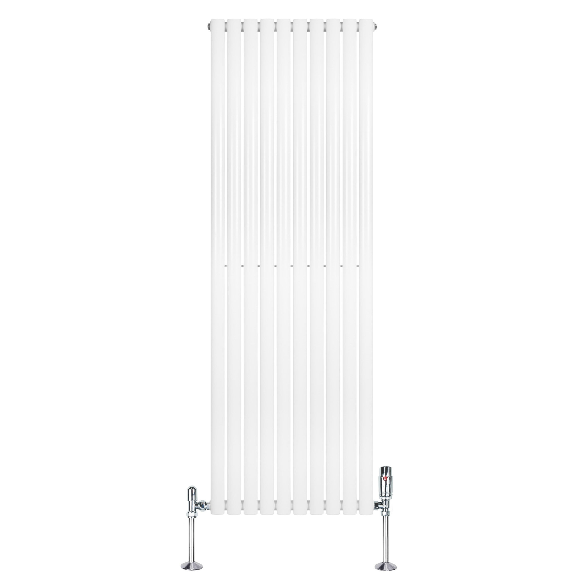Voir la diapositive 2 : MONSTERSHOP Radiateur à colonnes ovales & vannes, 1 panneau - 1800 x 600 mm