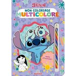 DISNEY STITCH MON COLORIAGE MULTICOLORE. AVEC STICKERS ET 1 CRAYON MULTICOLORE, Disney