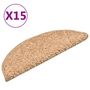 Voir la diapositive 2 : VIDAXL Tapis de marches d'escalier 15 pcs Dore 56x17x3 cm