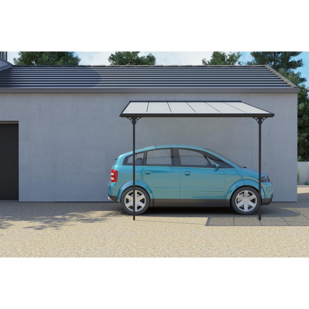 CONCEPT USINE Tonnelle murale 11,44 m² en aluminium FERRATO