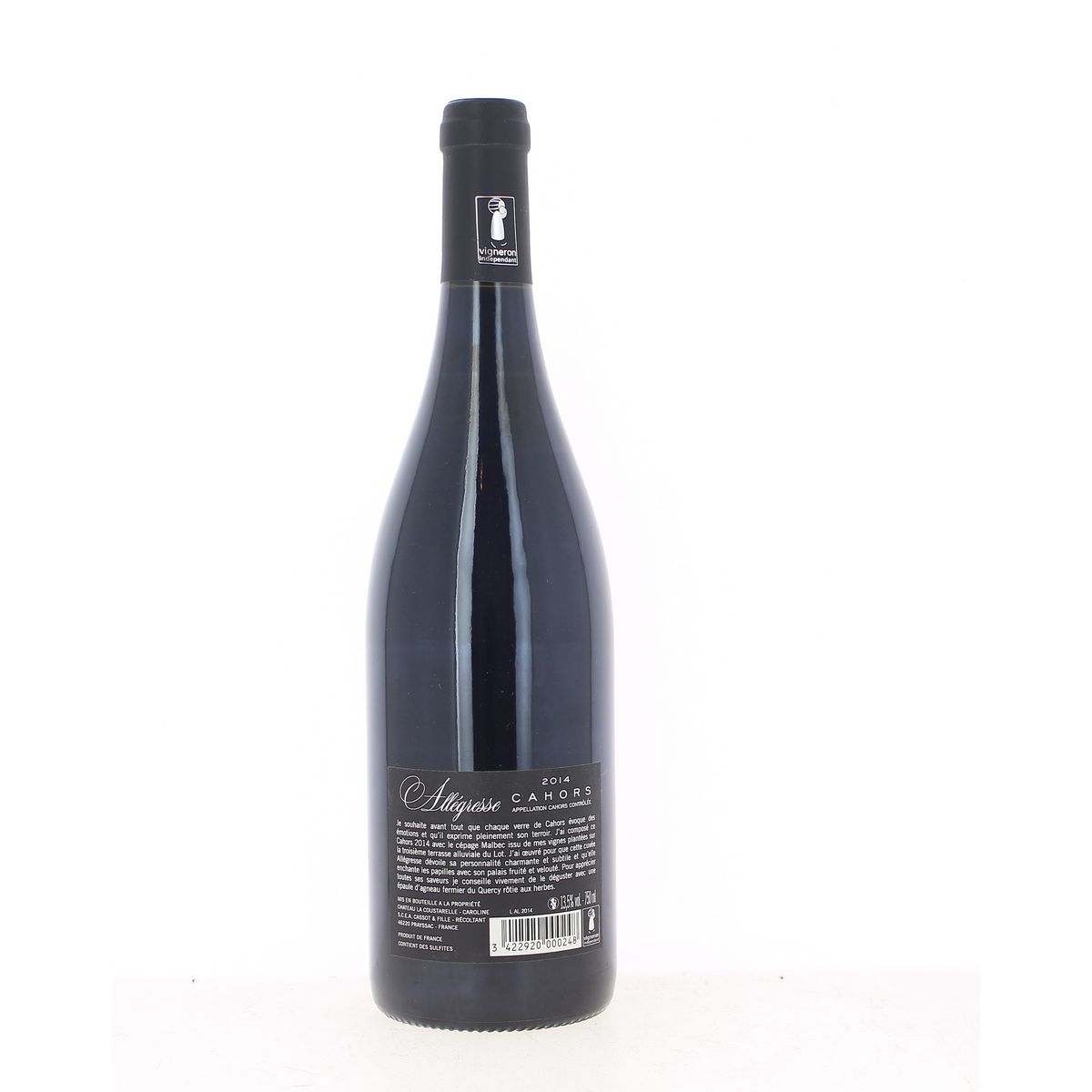 Château La Coustarelle Cahors L&rsquo;Allégresse Rouge 2014