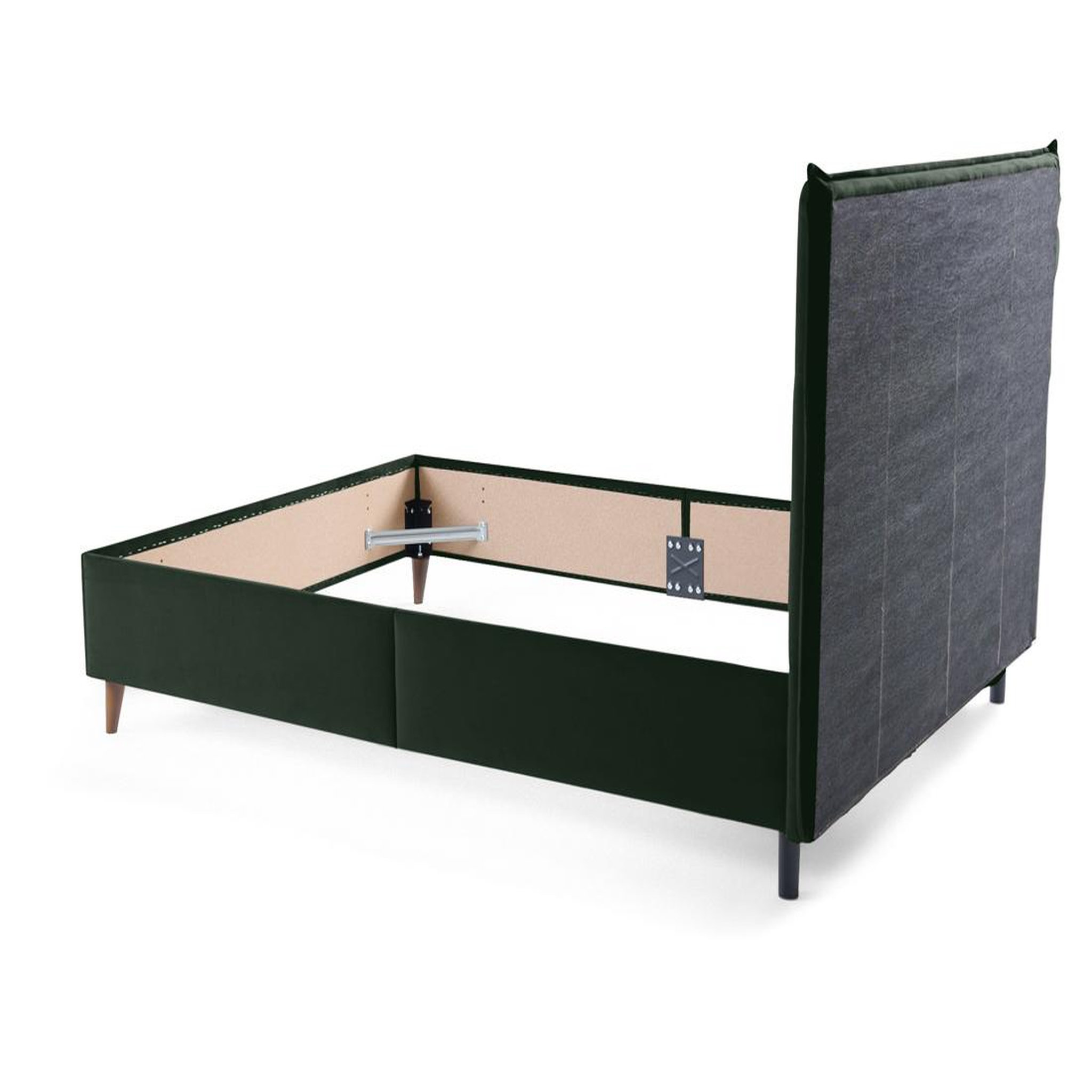 Voir la diapositive 6 : BEST MOBILIER Dali - cadre de lit - 160x200 - en velours