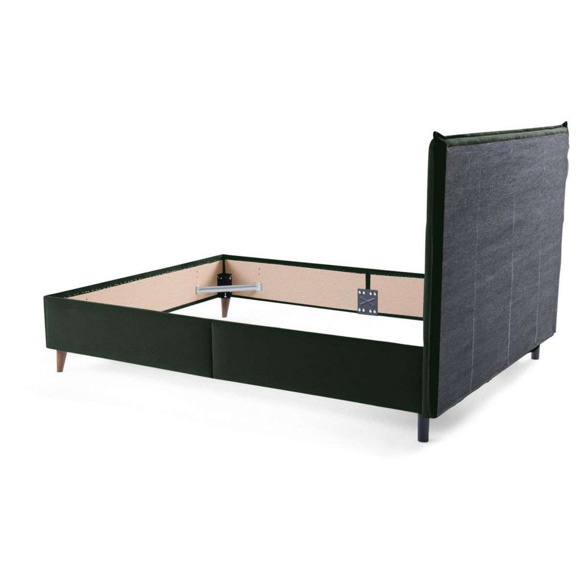 BEST MOBILIER Dali - cadre de lit - 160x200 - en velours