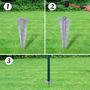 Voir la diapositive 5 : VIDAXL Cloture Euro Acier 10 x 1,7 m Vert
