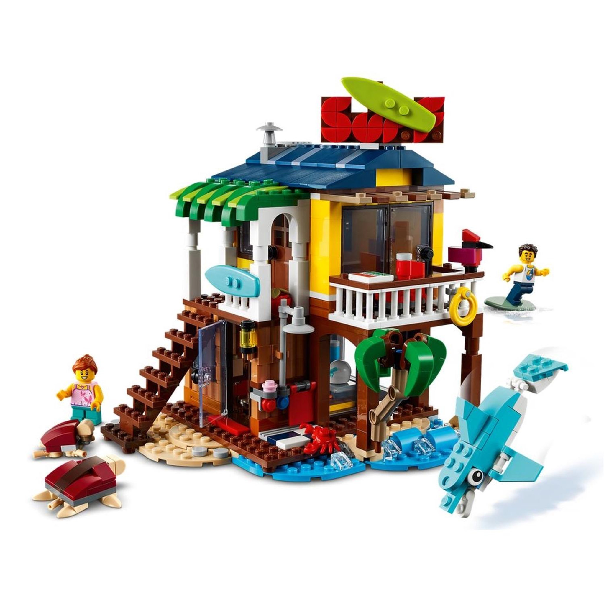 Voir la diapositive 3 : LEGO Creator 3-en-1 La maison sur la plage du surfeur
