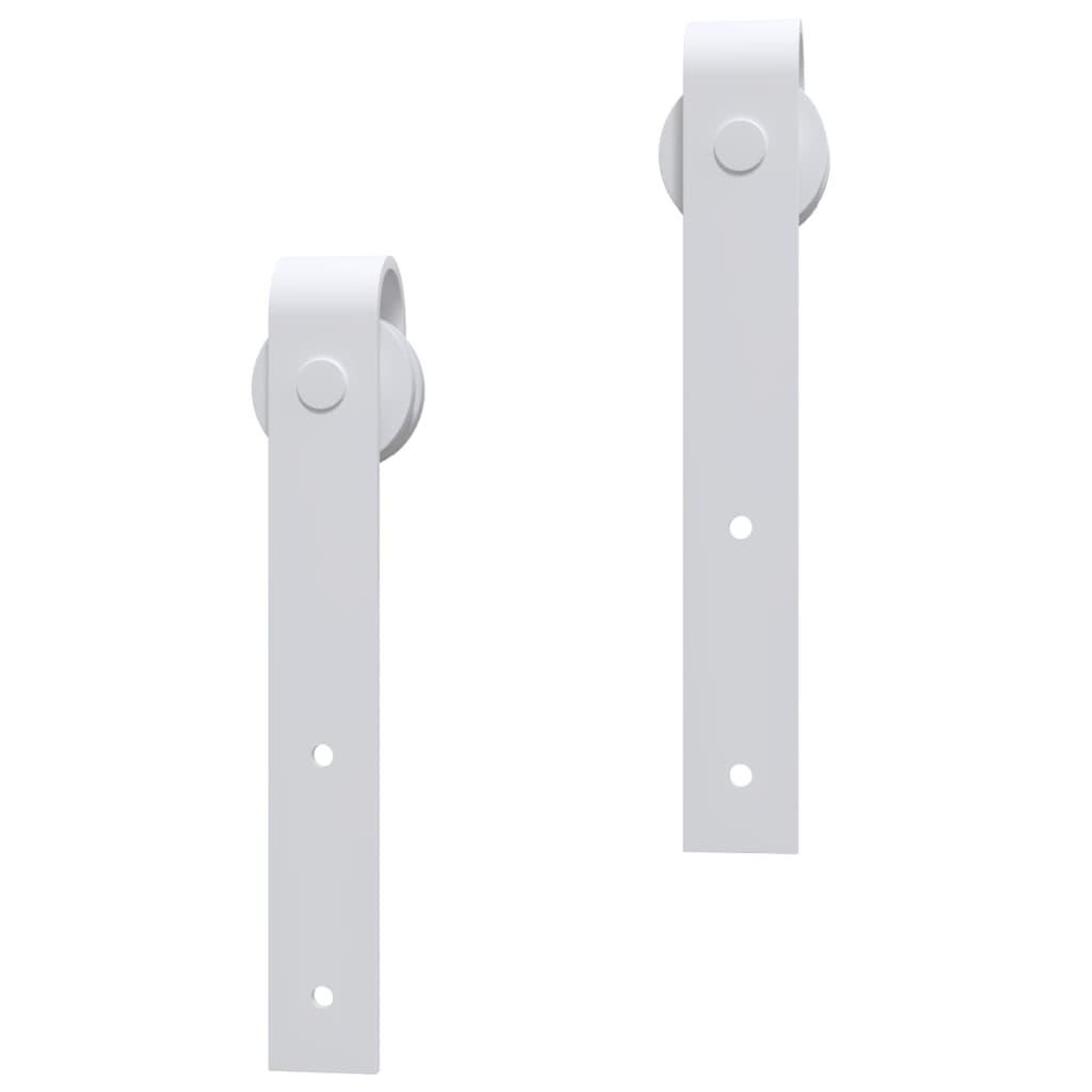 Voir la diapositive 5 : VIDAXL Kit de quincaillerie de porte coulissante 183 cm Acier Blanc