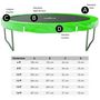 Voir la diapositive 6 : JUMP4FUN Accessoires Trampoline Pack relooking Trampoline 14FT - 427cm - 12 Perches