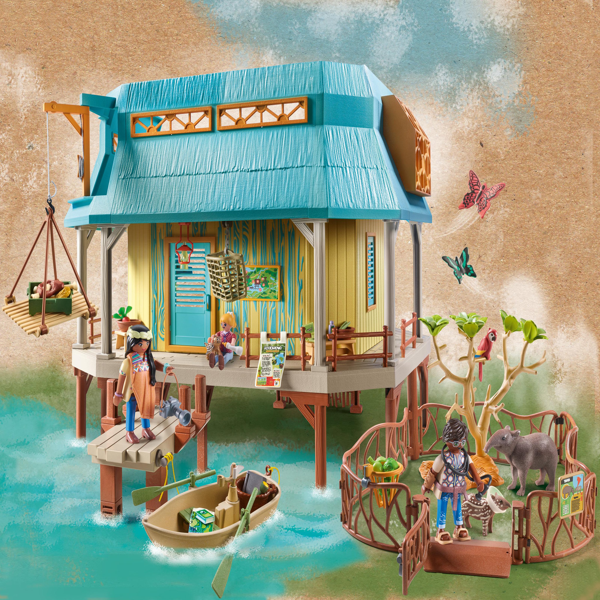 Voir la diapositive 2 : PLAYMOBIL 71007 - Centre de soins pour animaux Wiltopia