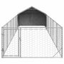 Voir la diapositive 3 : VIDAXL Niche d'exterieur pour chien enclos 8x2x1,5 m acier galvanise
