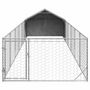 Voir la diapositive 3 : VIDAXL Niche d'exterieur pour chien enclos 8x2x1,5 m acier galvanise