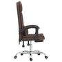 Voir la diapositive 4 : VIDAXL Fauteuil de massage inclinable de bureau Marron Similicuir
