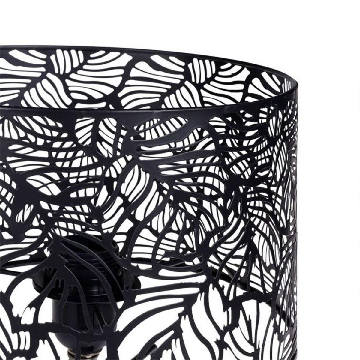 OSTARIA Lampe métal ajouré Calathéa noir