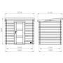 Voir la diapositive 4 : Forest Style Abri de jardin bois - 3,9m² - NICIA MODERN
