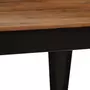 VIDAXL Table de salle a manger Bois d'acacia et acier 120x60x76 cm