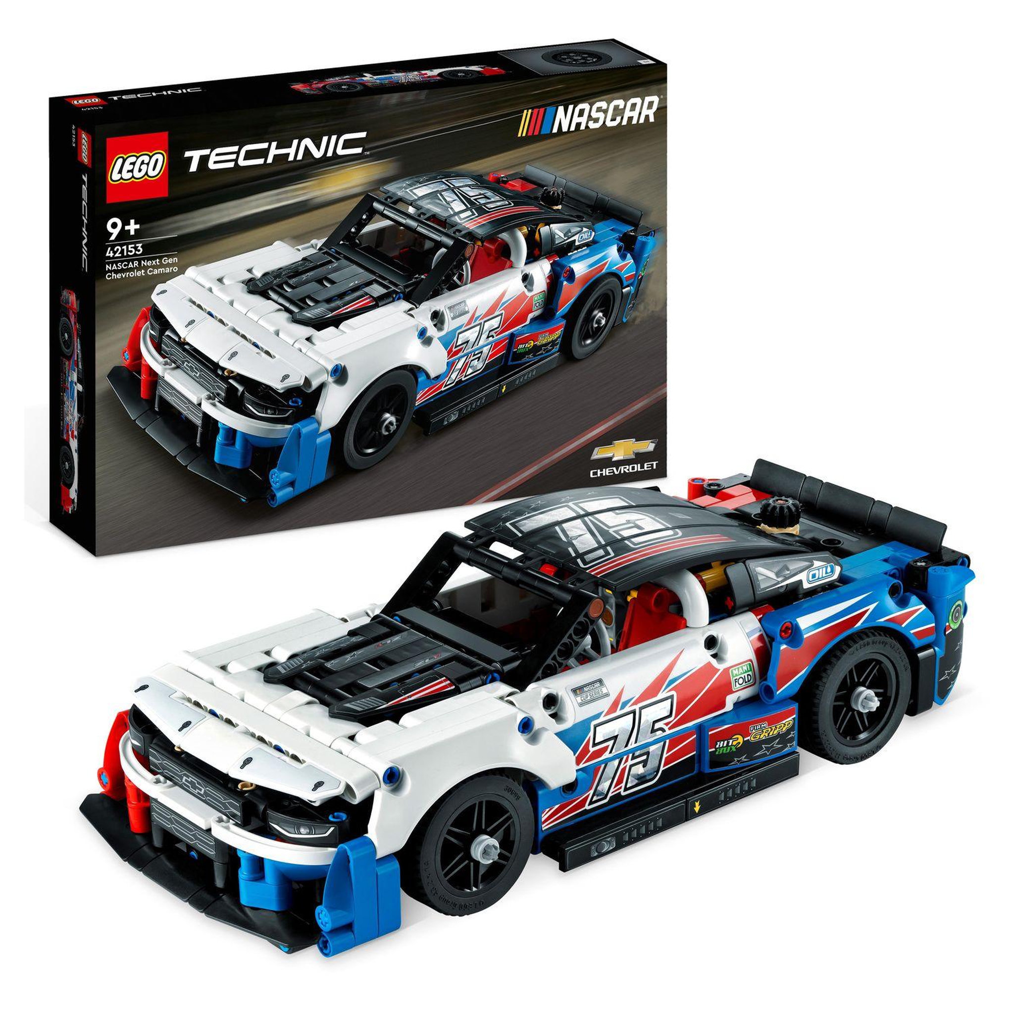 Voir la diapositive 2 : LEGO Technic 42153 - Chevrolet Camaro ZL1 NASCAR Next Gen, Kit de Maquette de Voiture, Collection, Jouet de Véhicule de Course, Construction Automobile de Sport