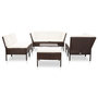 Voir la diapositive 2 : VIDAXL Salon de jardin 8 pcs avec coussins resine tressee marron