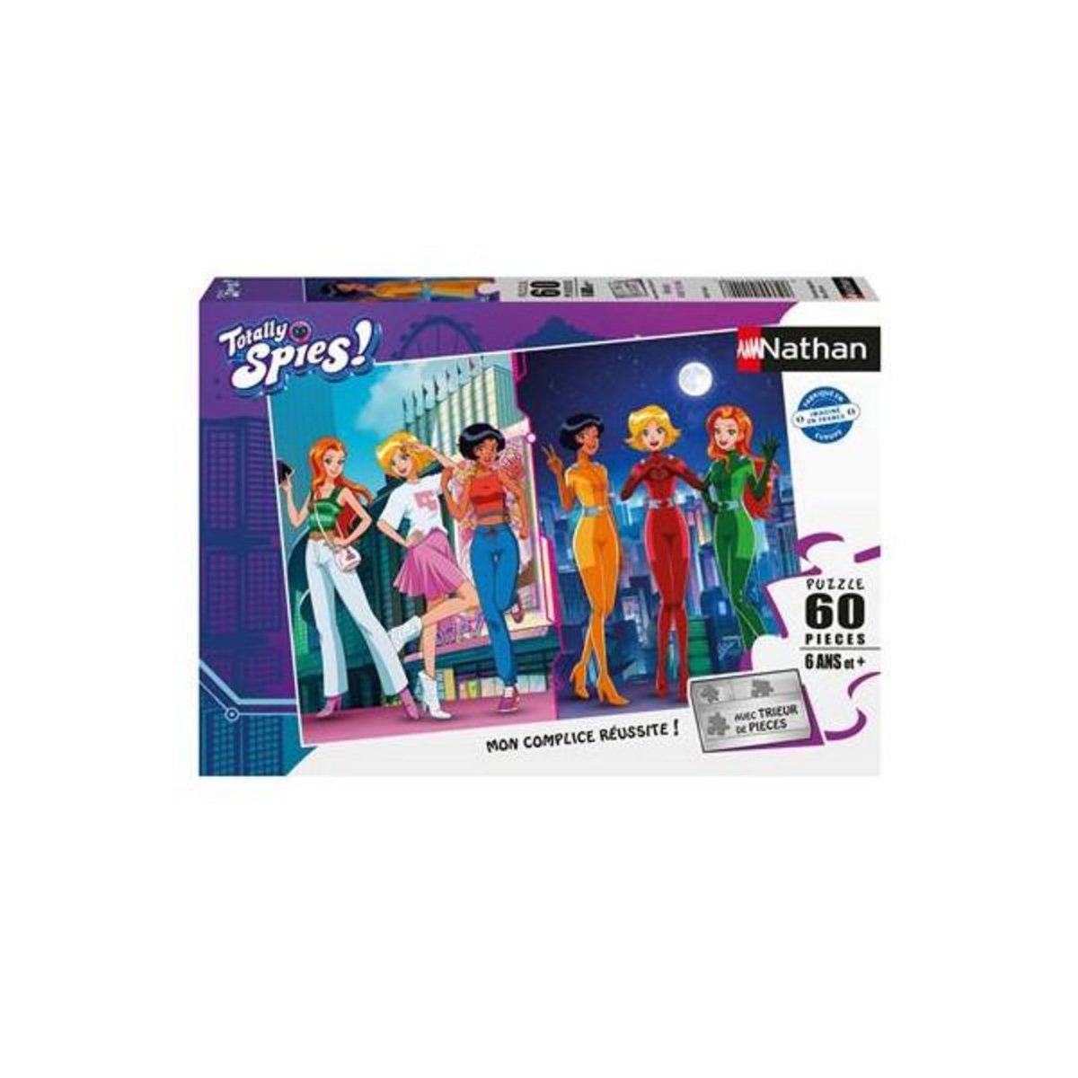 Nathan Puzzle 60 pièces Nathan Amies pour la vie Totally Spies !