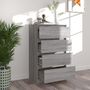 Voir la diapositive 3 : VIDAXL Buffet Sonoma gris 60x35x98,5 cm Bois d'ingenierie