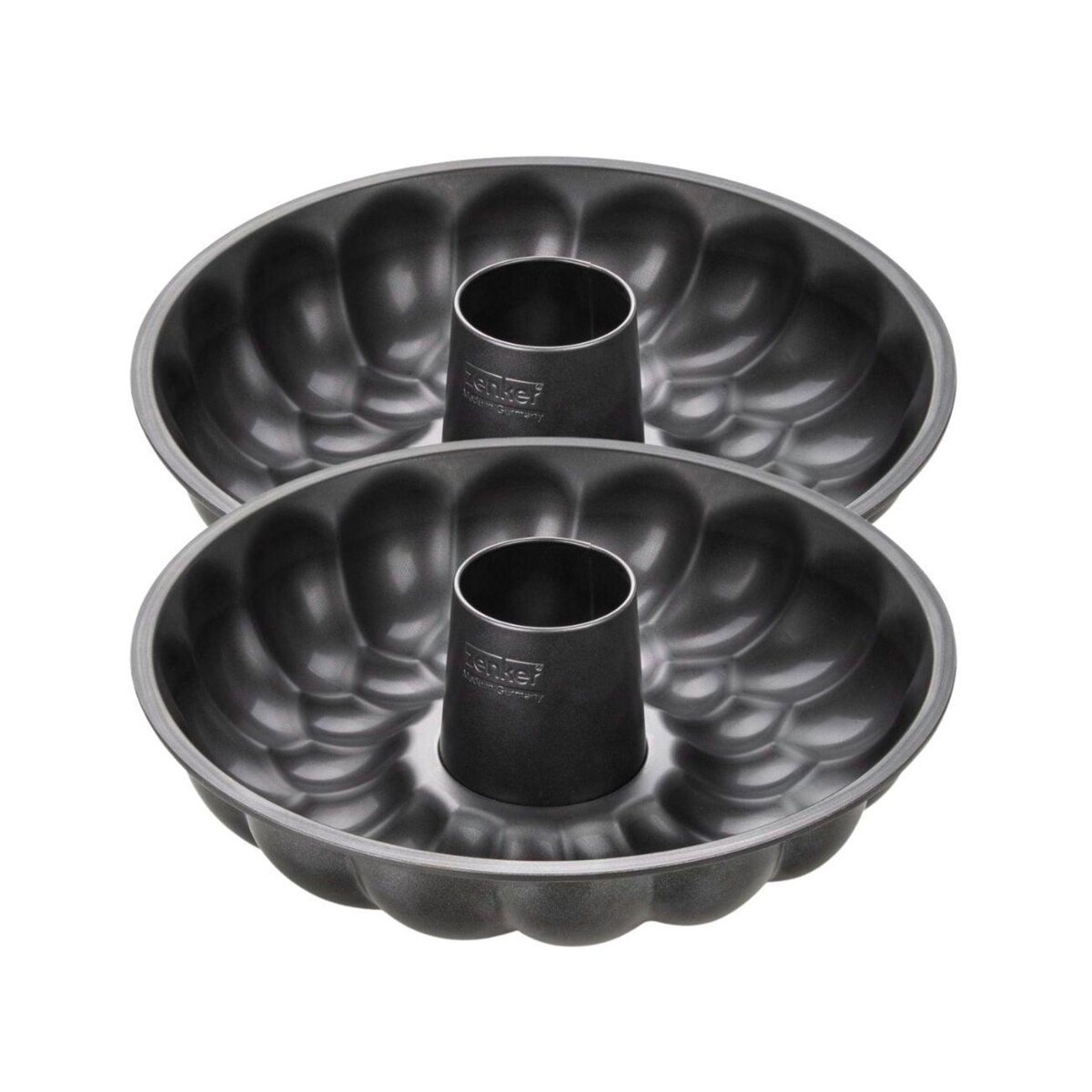 ZENKER Ensemble de 2 Moules à pain avec cheminée 32 cm Zenker Black Metallic