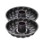 ZENKER Ensemble de 2 Moules à pain avec cheminée 32 cm Zenker Black Metallic