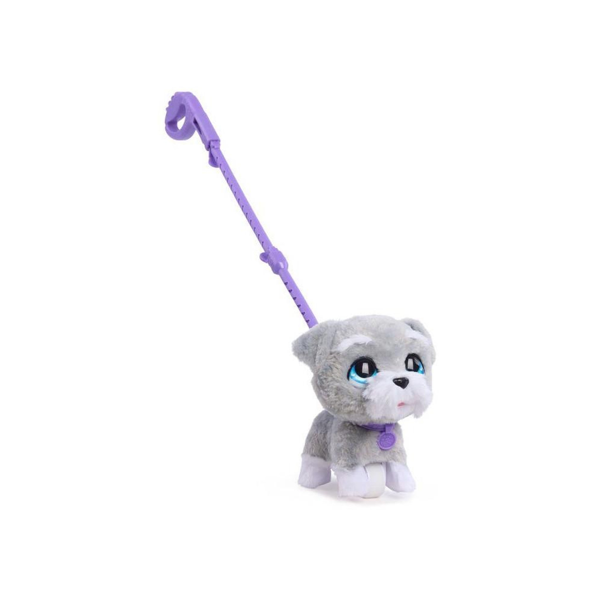 FURREAL FRIENDS Chien en peluche interactive schnauzer 23 cm : marche et mouvements de tête, aboiements et effets sonores