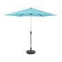 Voir la diapositive 1 : Habitat et Jardin Parasol jardin droit Alu  Sol  - Rond - Ø 3m - Bleu - Avec pied à lester