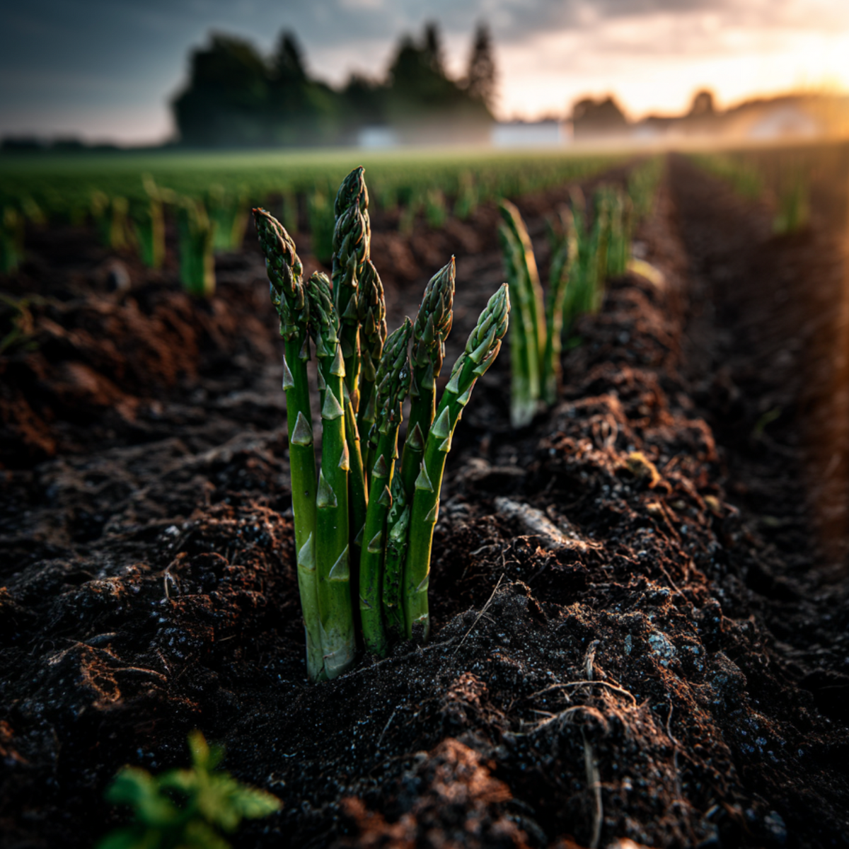 PLANT IN A BOX Asperge de jardin - Set de 3 - Asparagus 'Gijnlim'