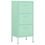 Voir la diapositive 2 : VIDAXL Armoire de rangement Vert menthe 42,5x35x101,5 cm Acier
