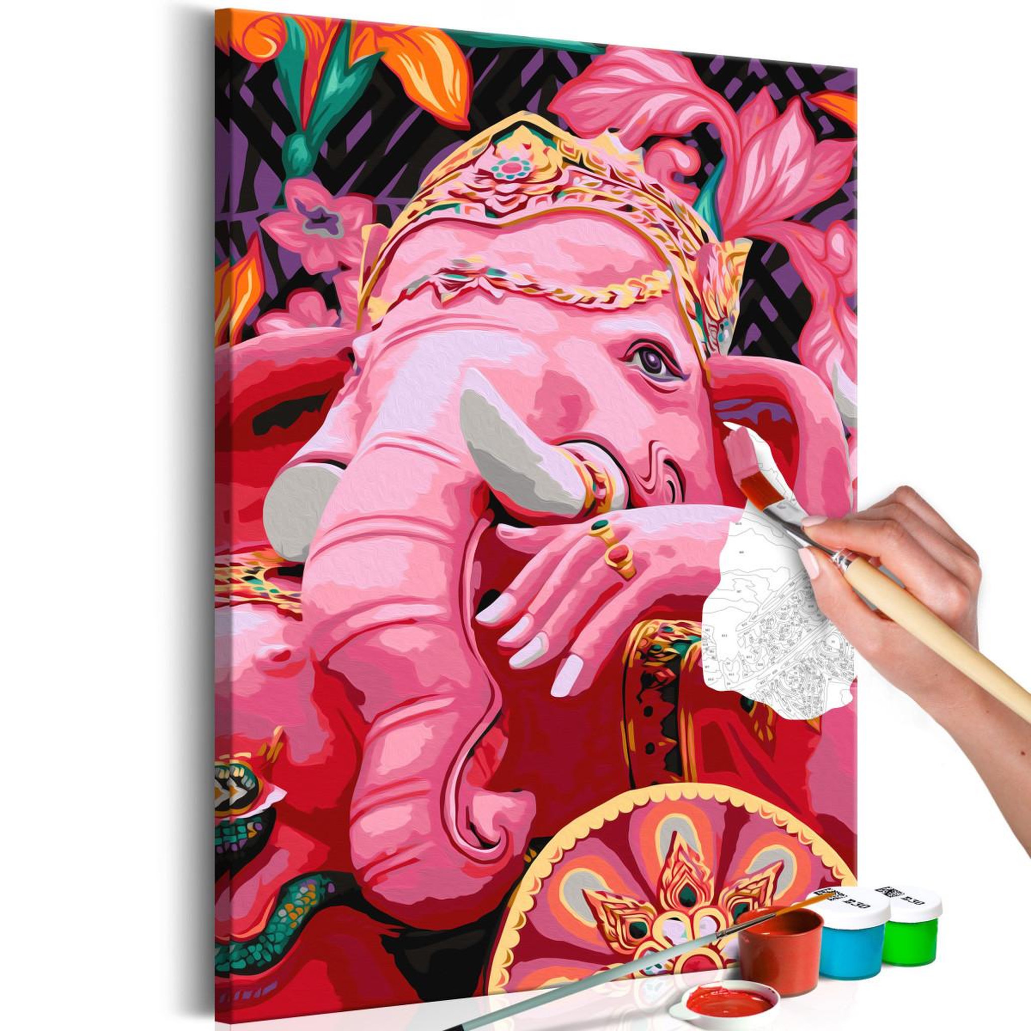 Voir la diapositive 1 : Paris Prix Tableau à peindre soi-même  ganesha  40x60cm