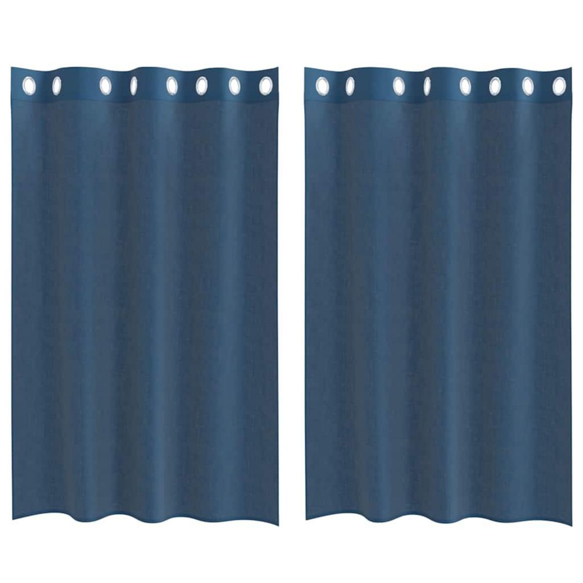 VIDAXL Rideaux en voile avec œillets 2 pcs bleu royal
