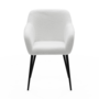 Voir la diapositive 3 : ID MARKET Lot de 2 chaises de salle à manger, fauteuils de table SHELIA en tissu bouclette