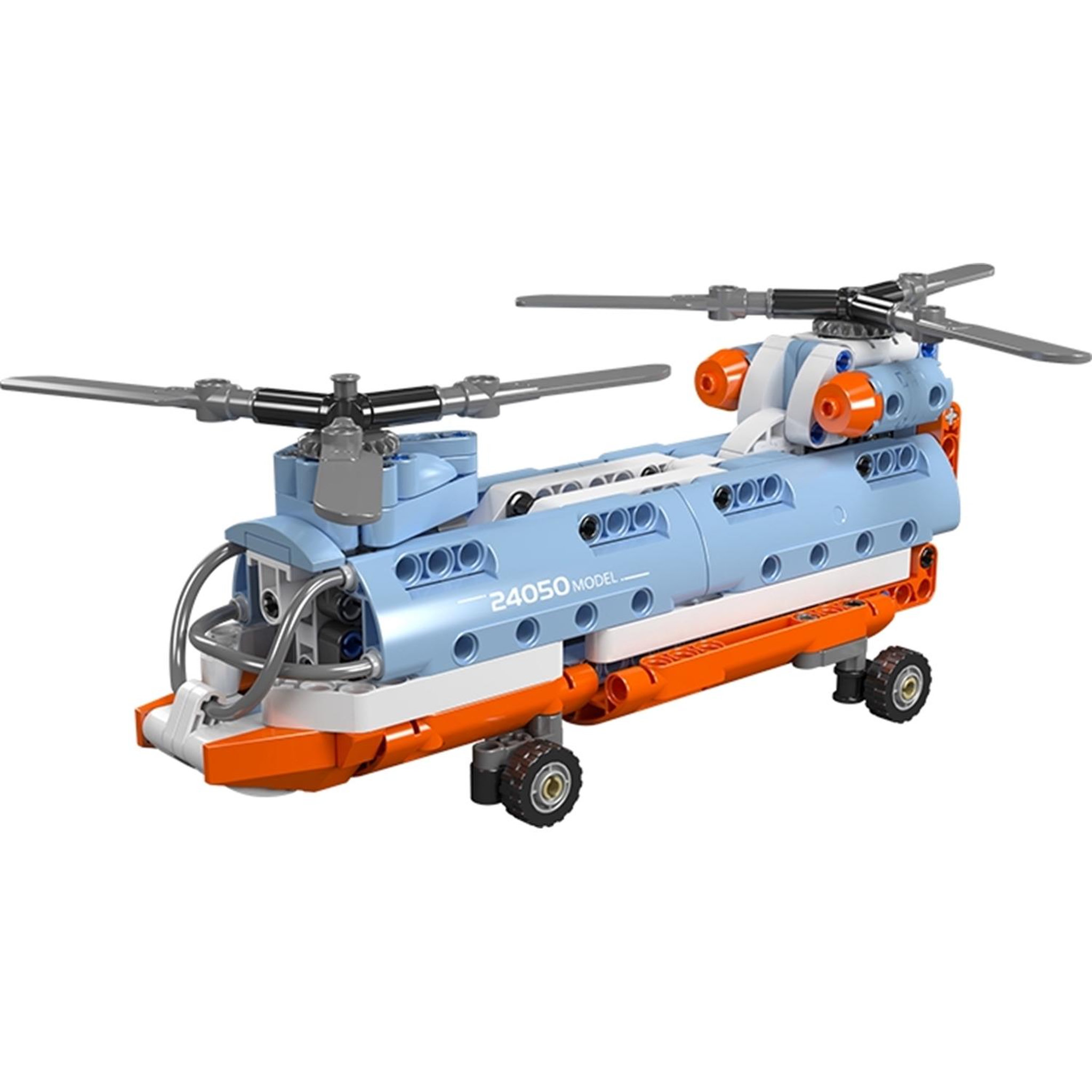 Voir la diapositive 2 : MOULD KING Ensemble de jouets de construction d'hélicoptère à rotor tandem