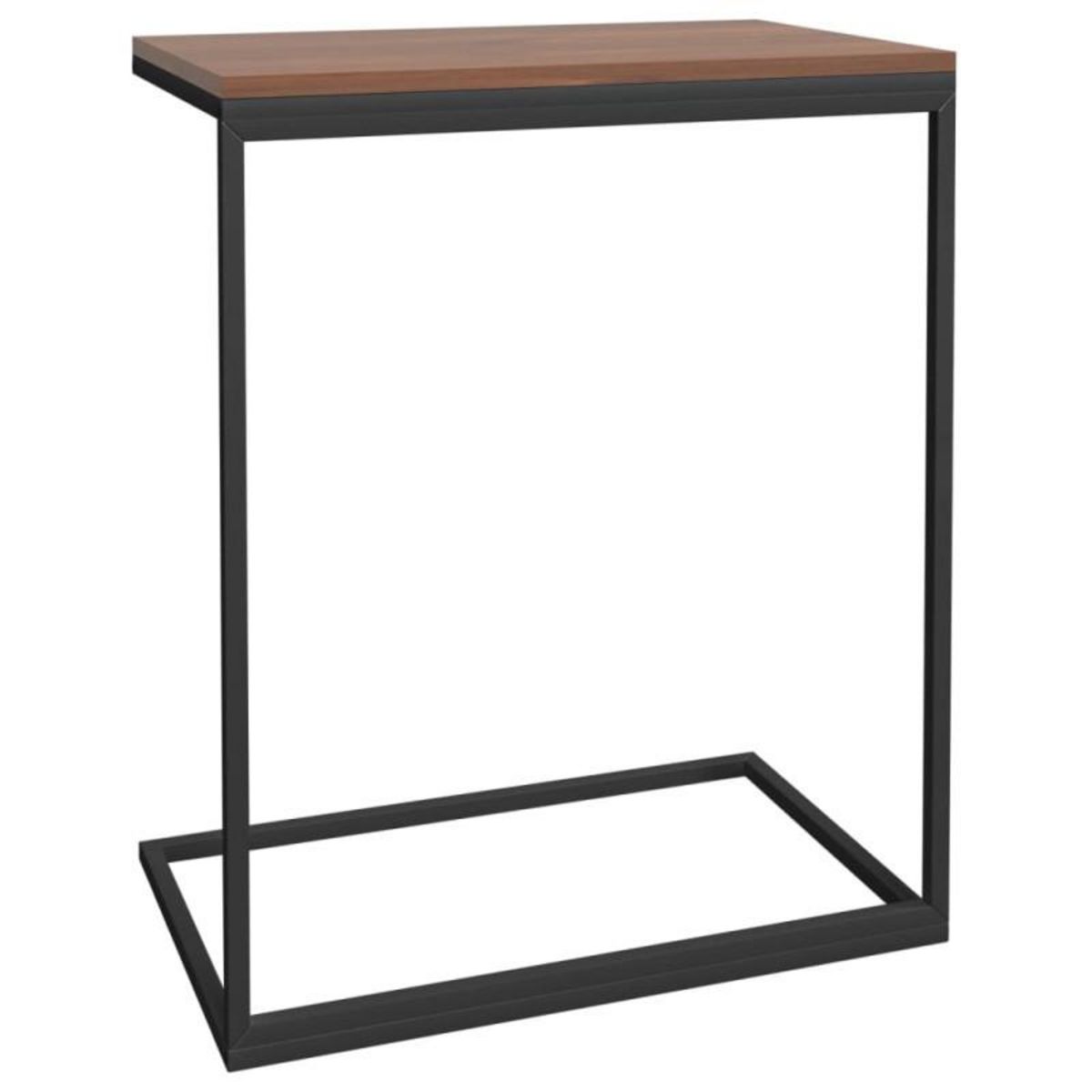 VIDAXL Table d appoint Noir 55x35x66 cm Bois d ingénierie