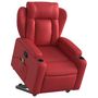 Voir la diapositive 3 : VIDAXL Fauteuil inclinable de massage Rouge Similicuir