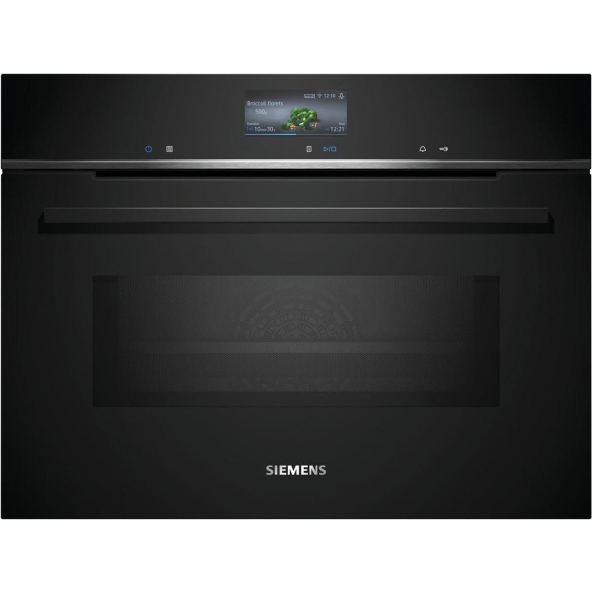 Siemens Micro ondes combiné encastrable CM776G1B1  Série iQ700 VarioSpeed