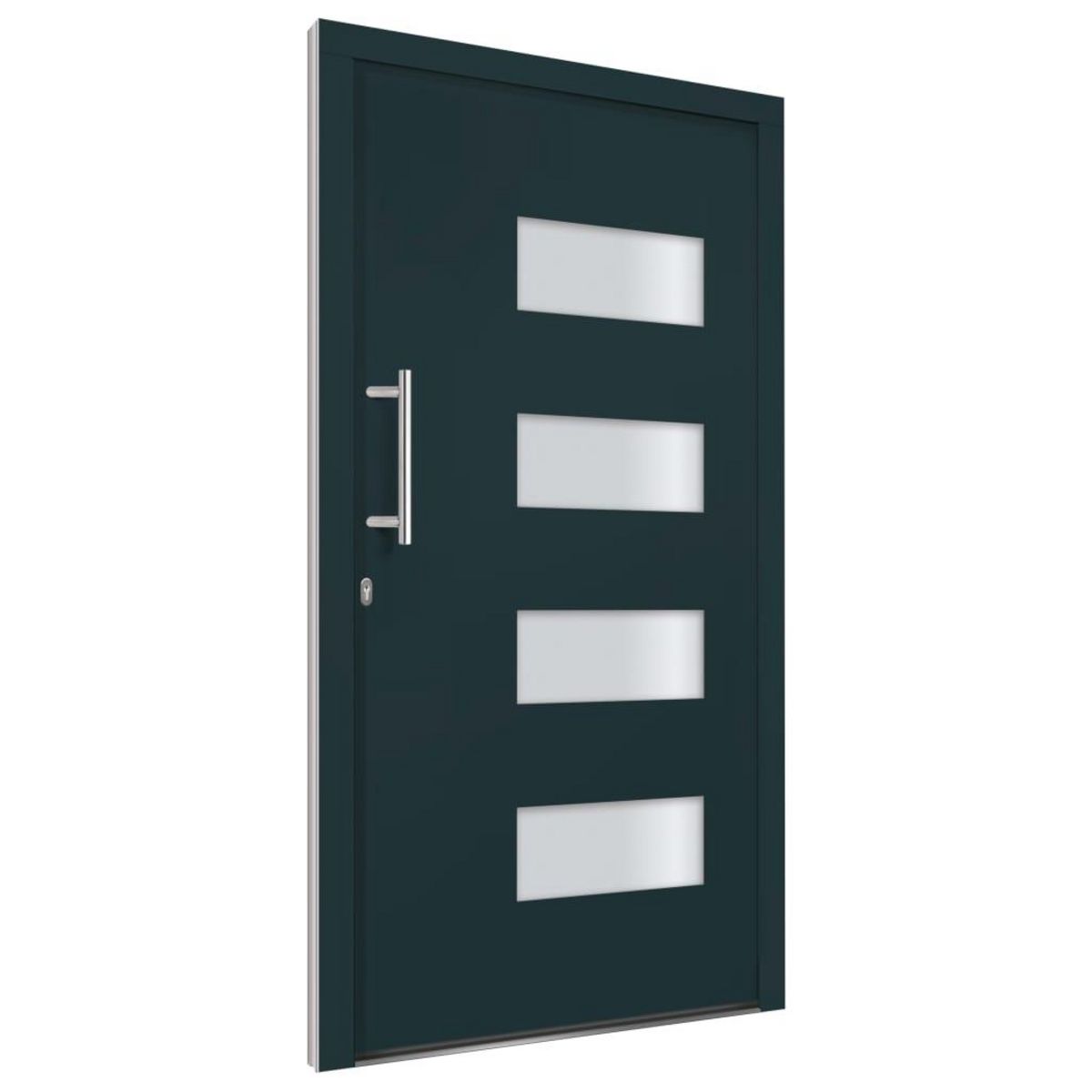 VIDAXL Porte d'entree Aluminium et PVC Anthracite 110x210 cm
