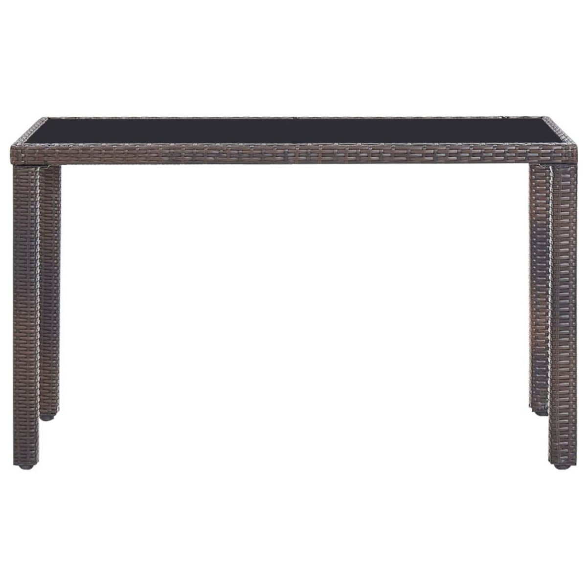 VIDAXL Ensemble a manger d'exterieur 5pcs avec coussins Resine tressee