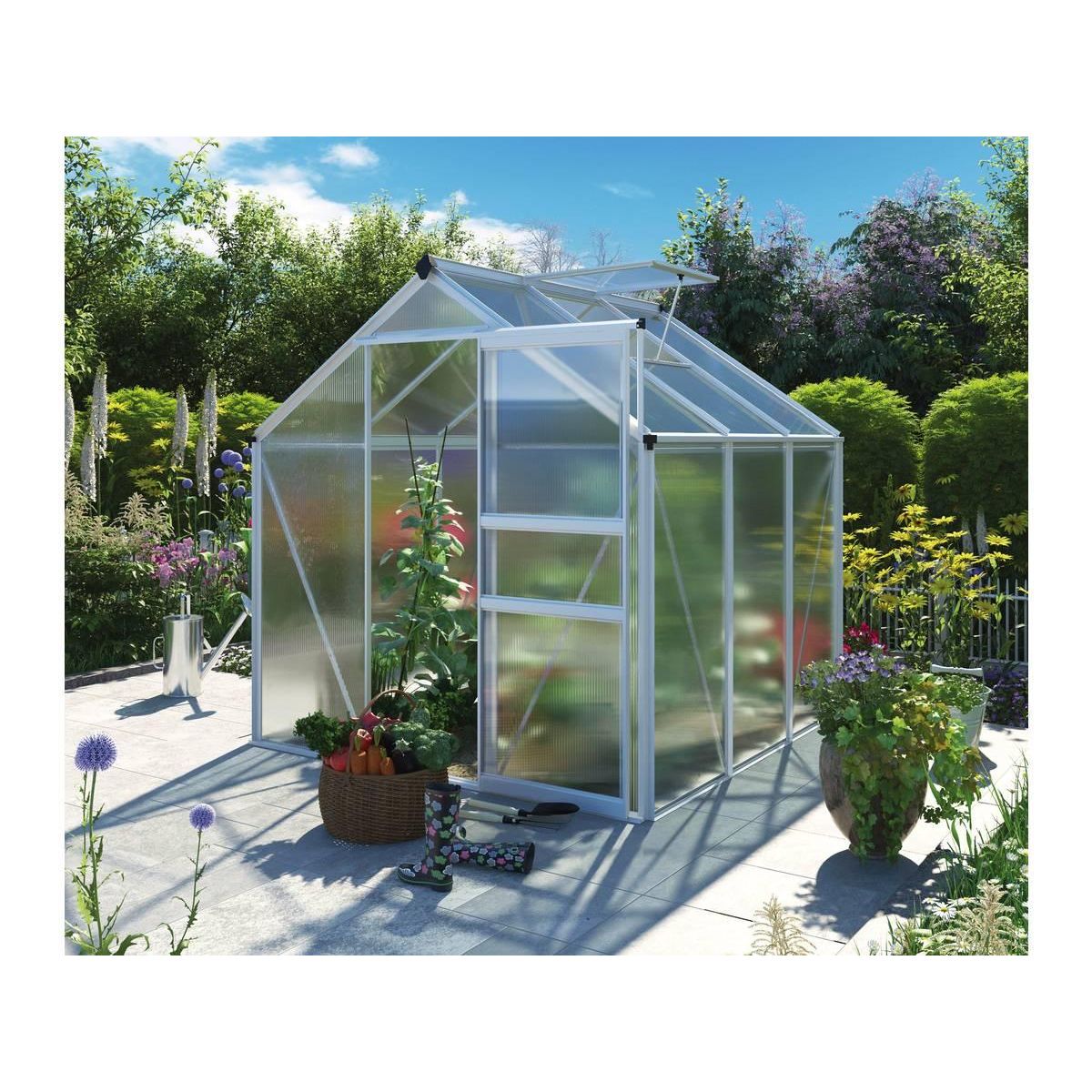 Habitat et Jardin Serre jardin polycarbonate  Hortensia  - 3,65m²