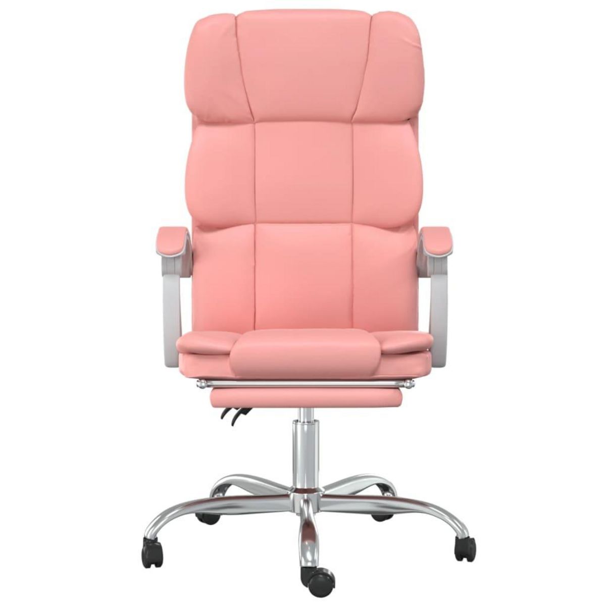 VIDAXL Fauteuil inclinable de bureau Rose Similicuir