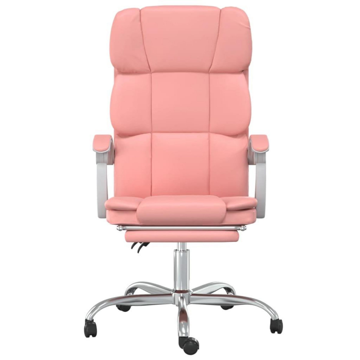 VIDAXL Fauteuil inclinable de bureau Rose Similicuir