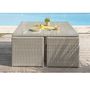 Voir la diapositive 2 : DCB GARDEN Salon de jardin encastrable - 8 places - Aluminium - gris crème - OCEANE