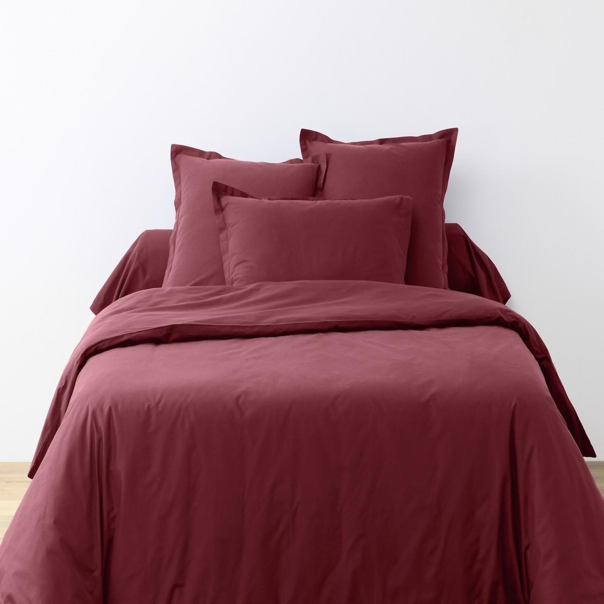 Voir la diapositive 2 : Home collection Parure housse de couette 100% coton 57fils