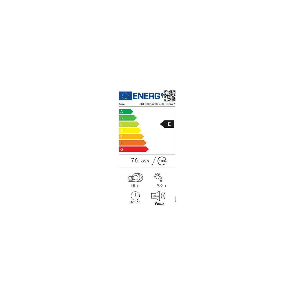 Beko Lave vaisselle 60 cm BDFN36642XC