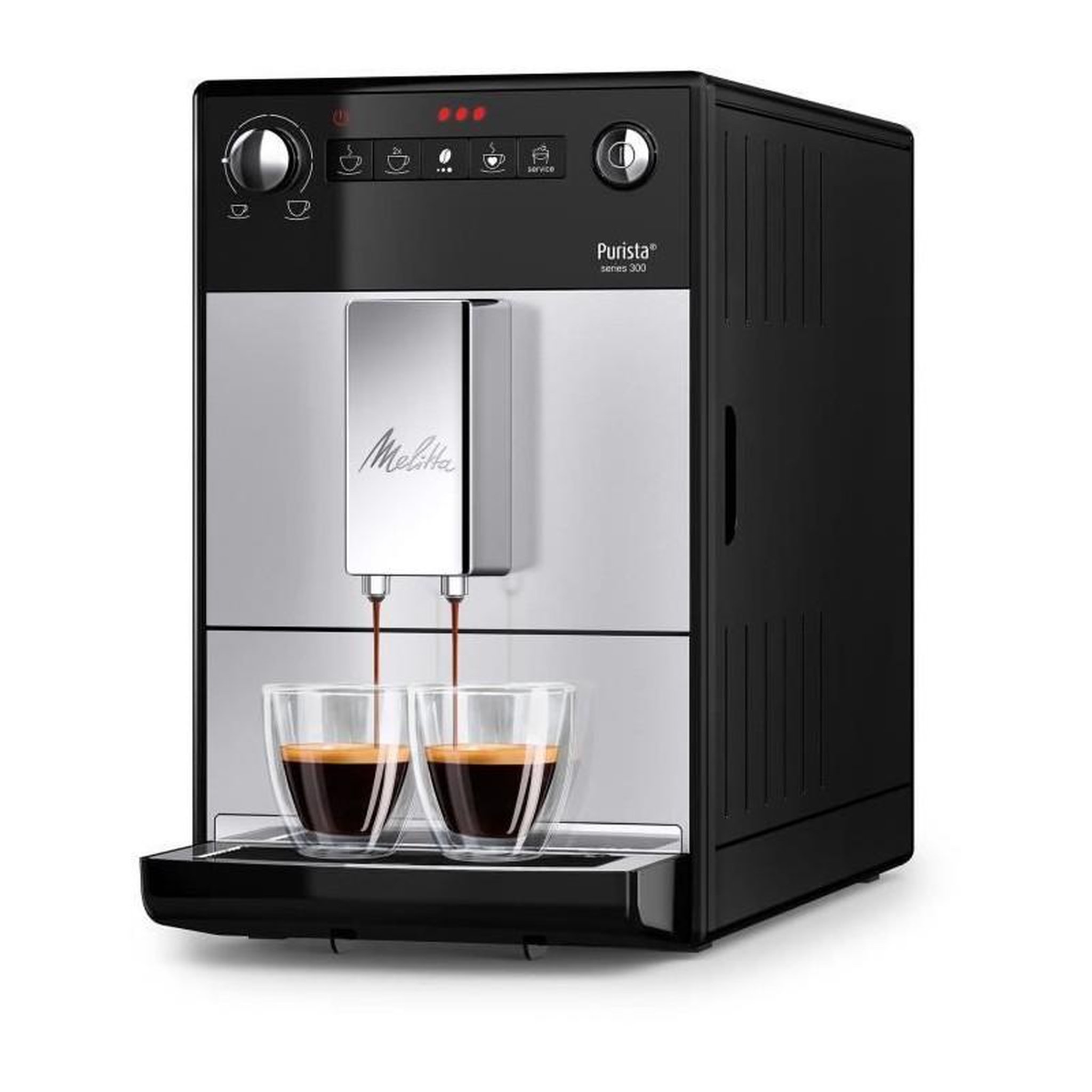 Voir la diapositive 3 : Melitta MELITTA F230-101 - Machine a cafe Purista - Expresso Automatique avec broyeur a grains - 1450W - Reservoir deau 1,2L - Argent