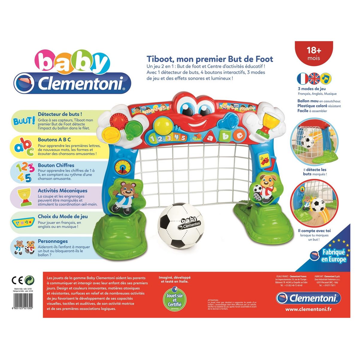 CLEMENTONI Mon premier But de Foot Tiboot 